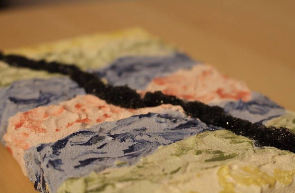 Tableaux: Künstlerisches Gemälde "The Line Between" – Neuf avec emballage d'origine à Sargans par el_-_ga 2