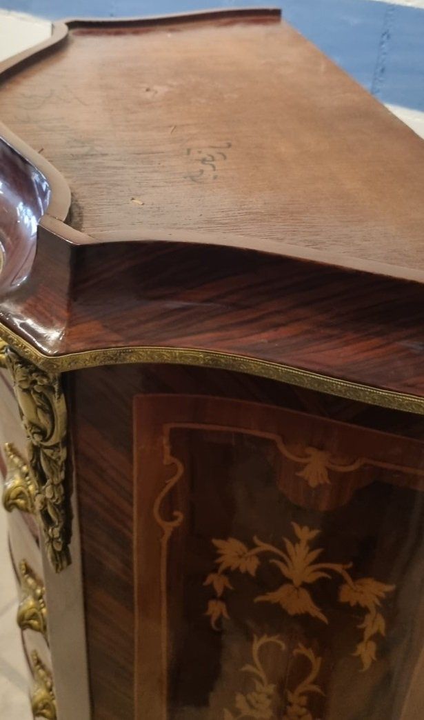 Cassettiere: Französische Stilmöbel Wochenkommode Nussbaum – Usato da Flums venduto da Flumsantik 3