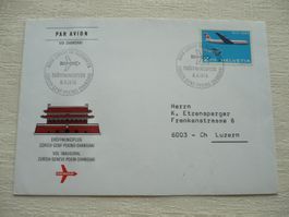 1975 Eröffnungsflug Zürich - Genève - Peking - Shanghai
