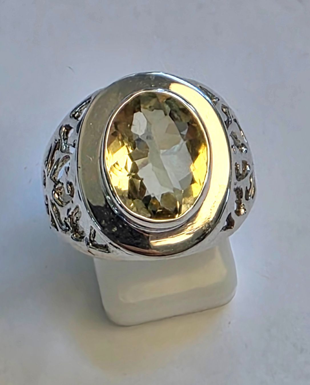 Ringe: Citrin Silber Ring – Neu (gemäss Beschreibung) aus Zürich von Benedikt21