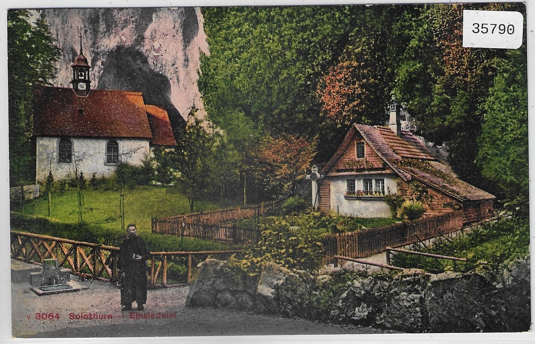 Cartes postales: Solothurn - Einsiedelei mit Bruder - Litho – D'occasion à Ettingen par Kartenplanet