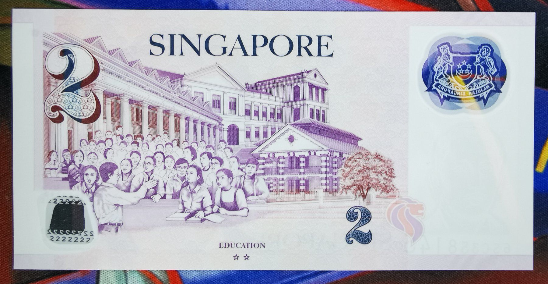 Banconote: Singapore 2 Dollar Polymer UNC – Nuovo (secondo la descrizione) da Cousset venduto da Patricio77 1