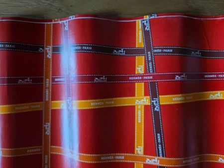 3  Bogen Hermès Pack Papier Geschenkpapier