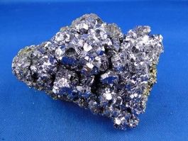 Galena auf Pyrit-Matrix