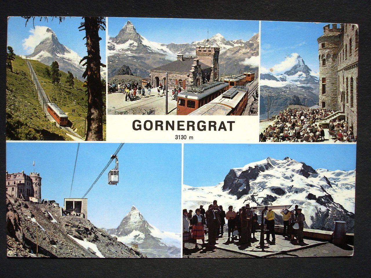 Cartoline postali: ZERMATT Bahn Station Gornergrat - Luftseilbahn – Usato da Jona venduto da philajona