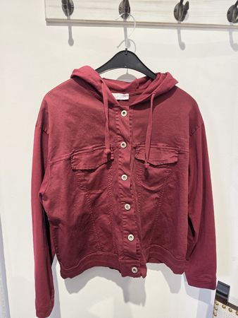 Kapuzenjacke Sa'Sa bordeaux Baumwollmix guter Zustand