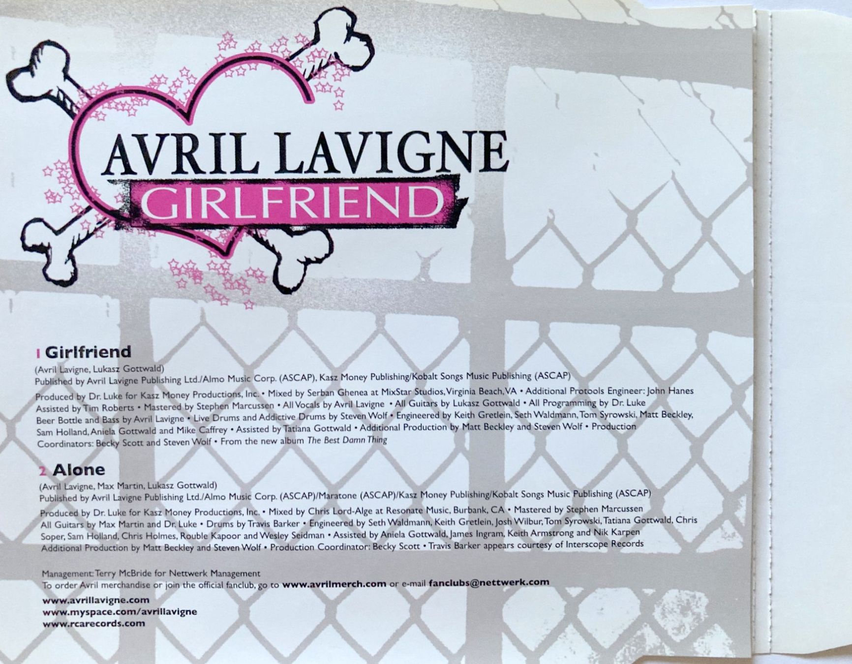 CD: AVRIL LAVIGNE - GIRLFRIEND – Usato da Bottens venduto da hotter-than-hell 1