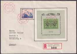 1943, W18 - Luxus-FDC mit F27 von GENF nach Zürich, K 110.-+