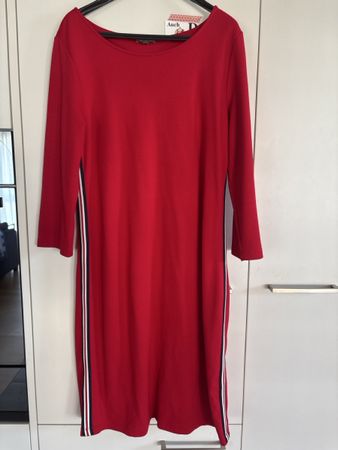 Kleid rot Street One Grösse 40 mit Seitenstreifen guter Zust