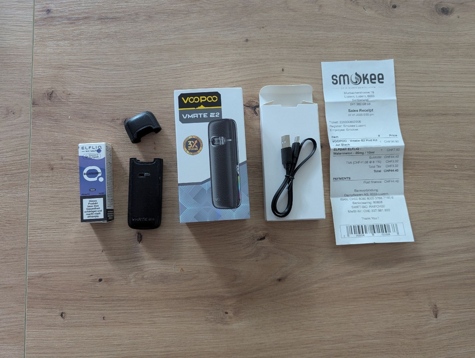 Voopoo Altri Prodotti per fumatori: Vape "VOOPOO" Vmate E2 – Usato da Luzern venduto da Elio-Bossert