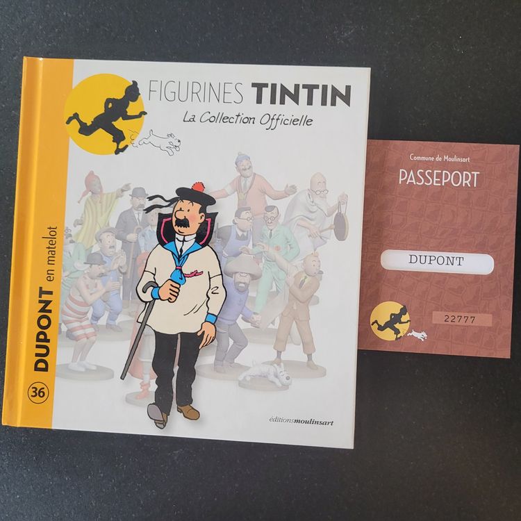 Figurine Tintin #36 – Les Dupont En Matelot – Collection Officielle Hergé Moulinsart (2012)
