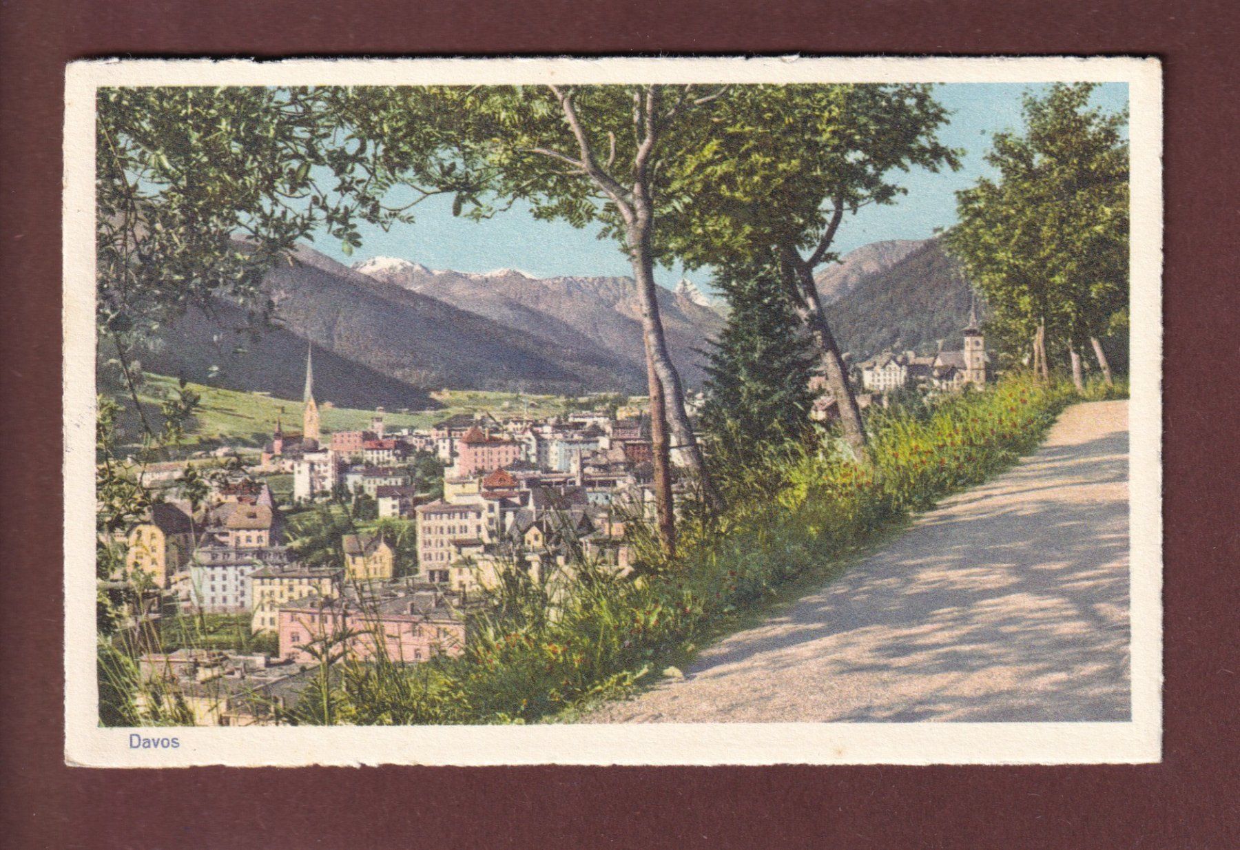 Cartoline postali: DAVOS – Usato da Pully venduto da nicecards