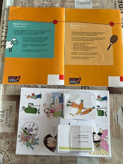 Libri: New World 1, Language trainer, Coursebook und Wörtekarten – Usato da Basel venduto da robbasel 1
