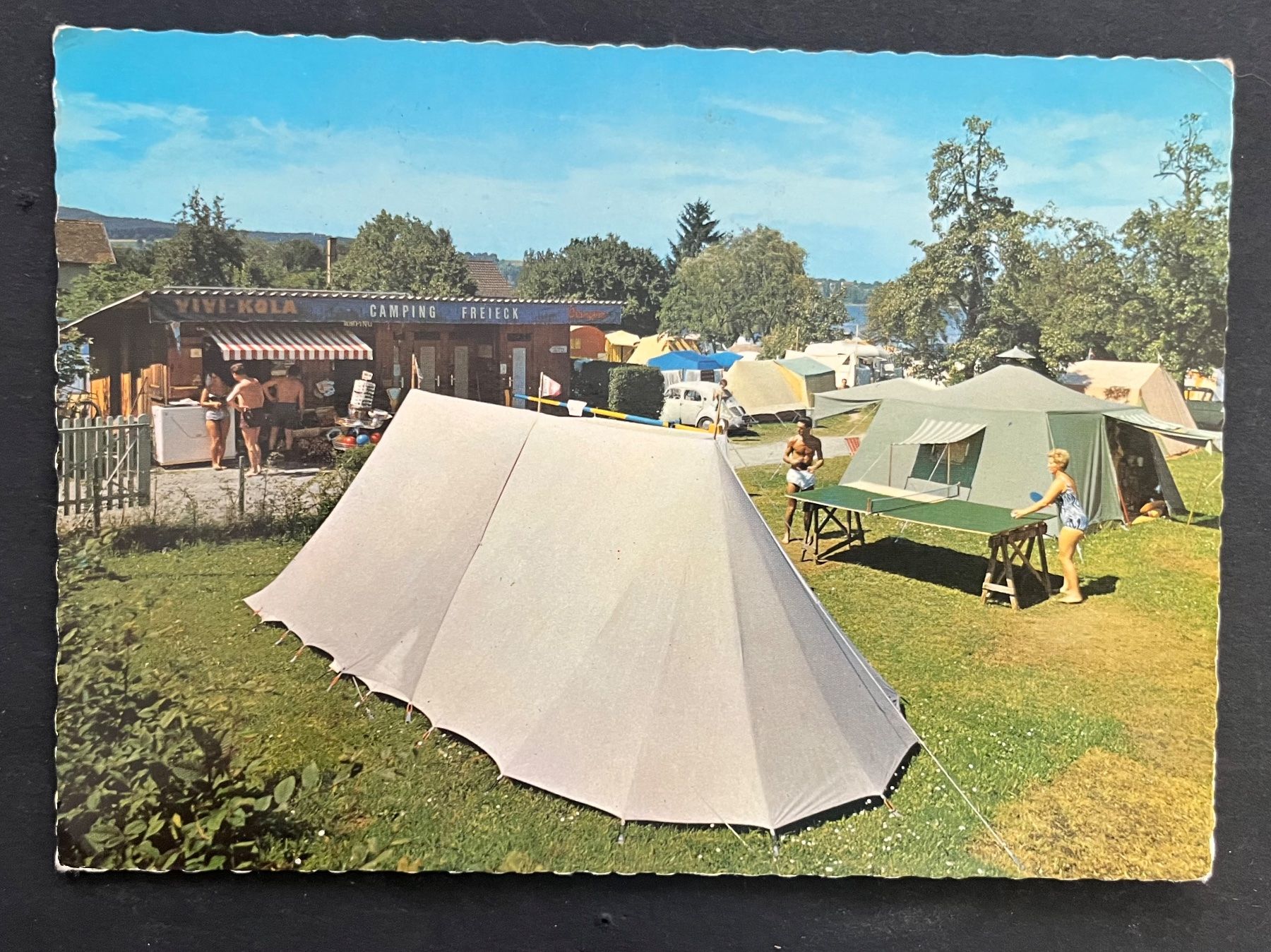 Cartoline postali: Steckborn TG Campingplatz, Freieck , ca. 1970 – Usato da Ostermundigen venduto da DaxKarten-75