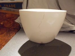Vase weiss, eiform
