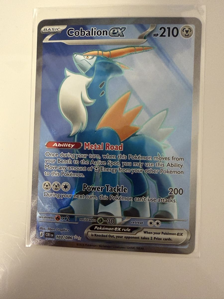 Pokémon Carte collezionabili: Cobalion EX 103/086 EN – Nuovo (secondo la descrizione) da St. Margrethen SG venduto da mar_r9qg