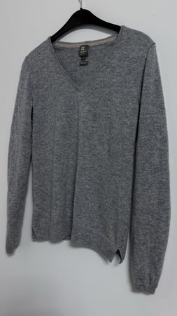 Pull Cachemire Gris MANOR Femme Taille S - Hiver Doux!