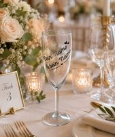 Hochzeit Sektglas mit Namen 🥂