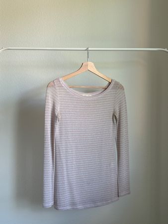 Langärmliges T-Shirt mit Glitzer