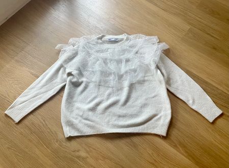 Zara Pullover S/M mit Tüll