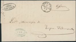 TI Ascona - Strahlenstempel - Locarno - Brief
