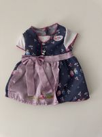 Baby Born Dirndl Kleid Puppenkleidung dunkelblau 43 cm