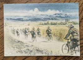 Radfahrer, Aktivdienst 6. Division, n. Bonaduz z. C.Sutter