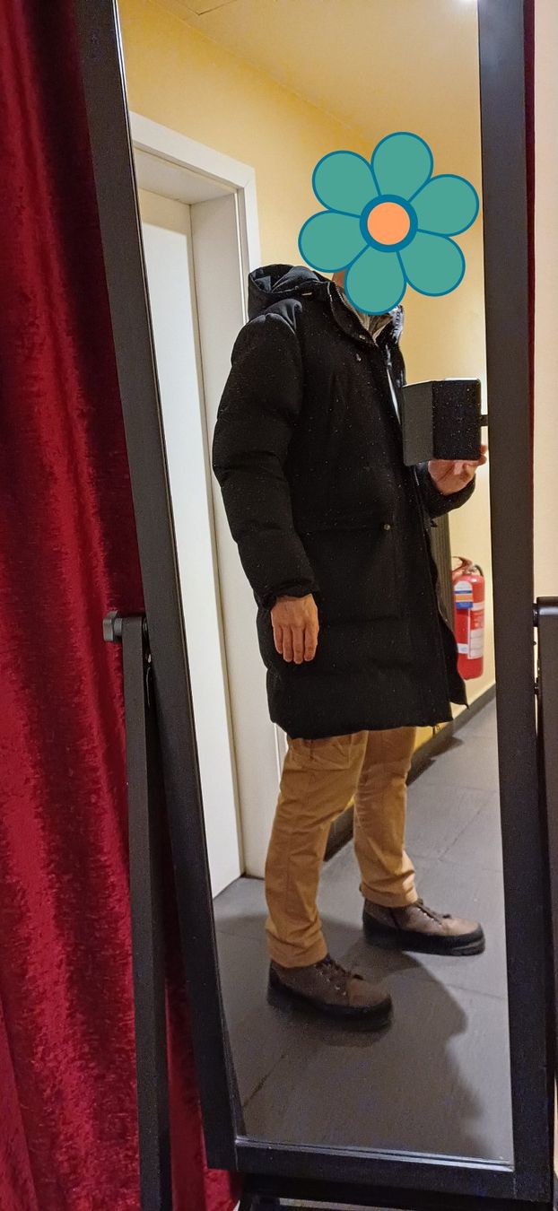 Giacche: Schwarze Threadbare Winterjacke mit Kapuze Gr L – Usato da Basel venduto da chowyun555