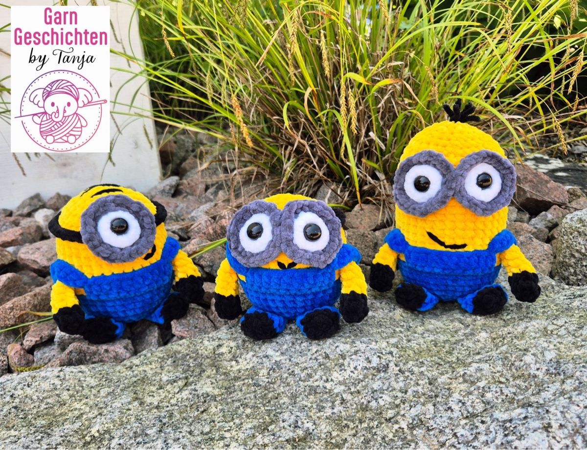 Giocattoli: Handgehäkeltes Minion-Trio – Nuovo e nell'imballaggio originale da Laufen venduto da AnnaBlunschi
