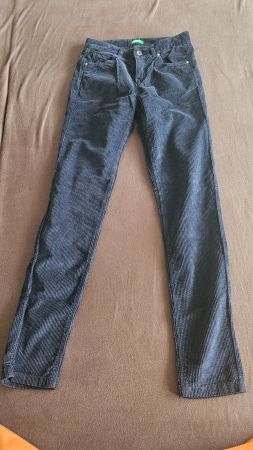 Pantaloni blu di velluto a coste Benetton tg.38 ITA