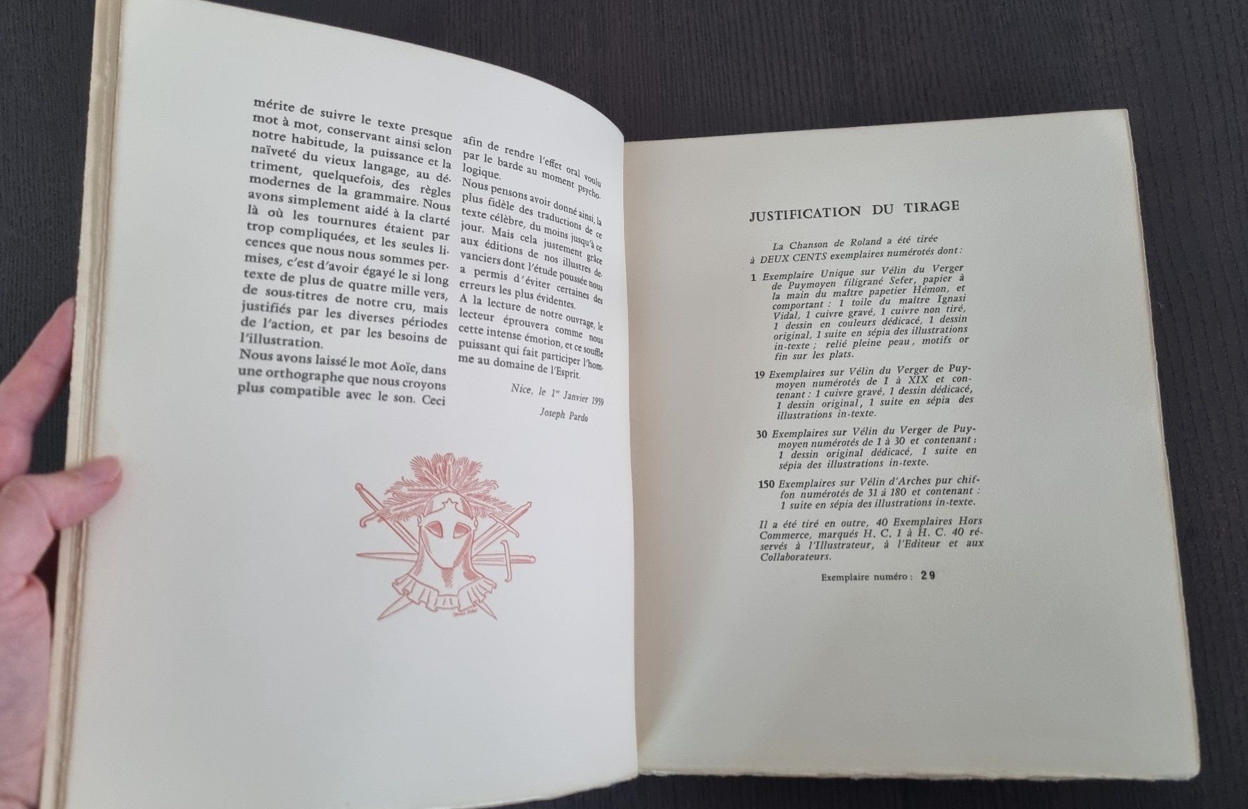 Bücher: La Chanson de Roland - Edition de Luxe numérotée – Gebraucht aus St-Aubin-Sauges von naxal 3