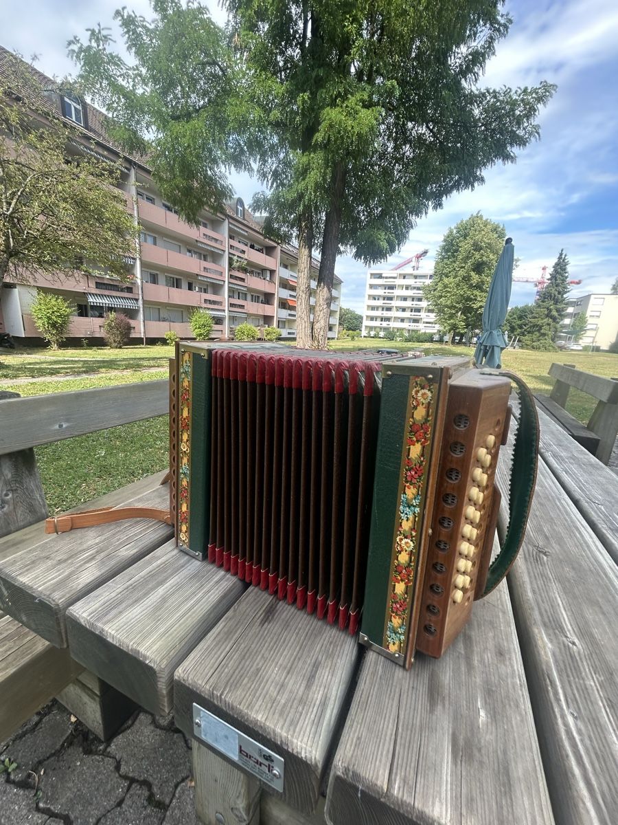 Musikinstrumente: Handorgeli, altes Instrument, gemäss Bilder – Gebraucht aus Wangen SZ von Swissboy1441 3