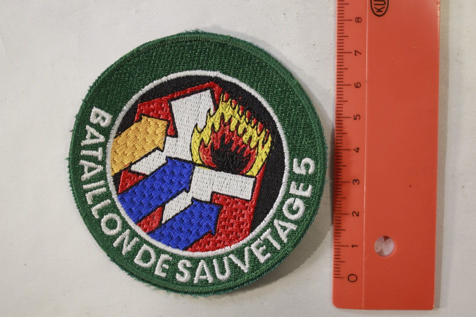 Schweizer Armee Plaketten & Abzeichen: Bat Sauv 5 – Gebraucht aus La plaine von 7A6T2ME