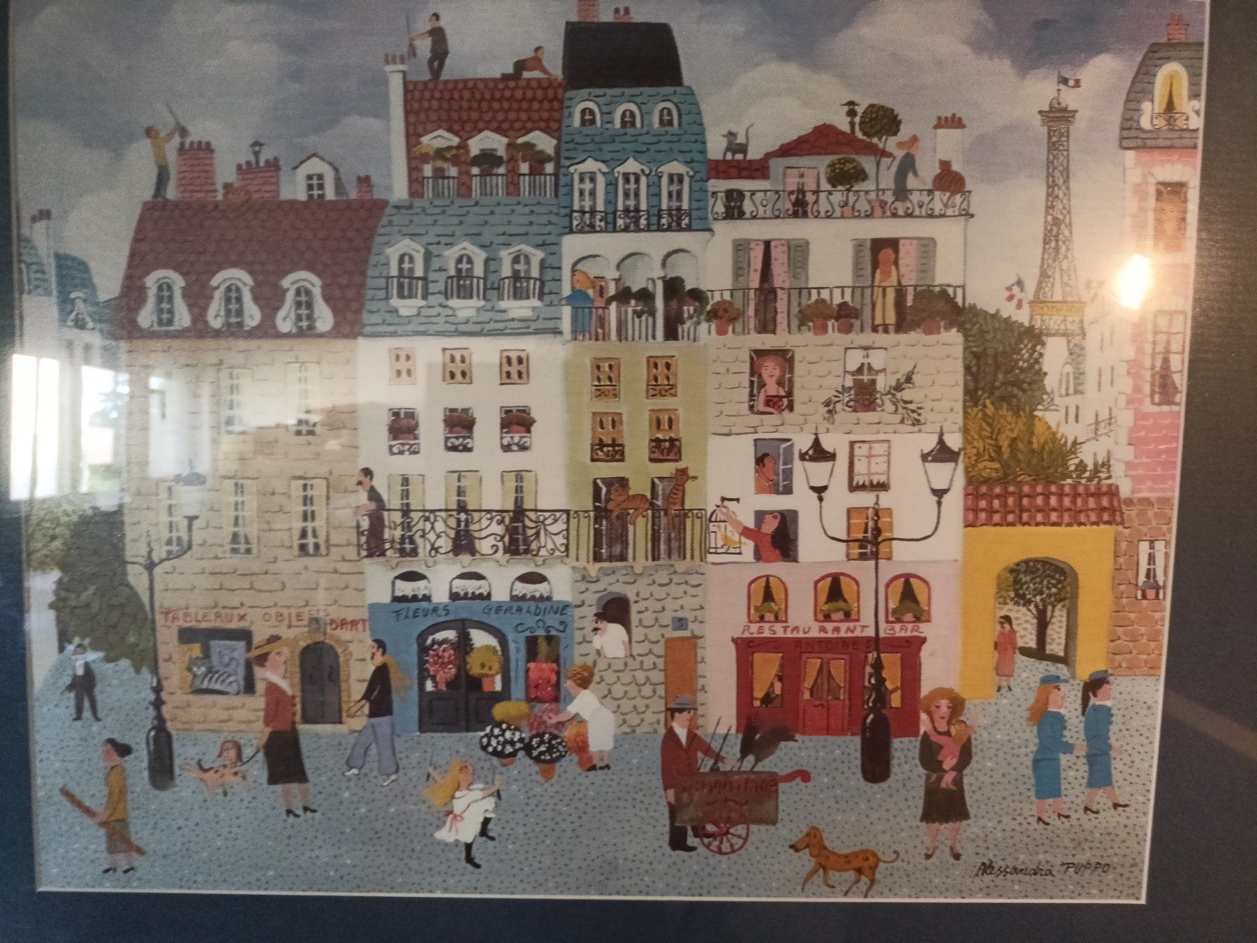 Lavagne: tableau de la ville de paris – Usato da GENEVE venduto da goldforall 9