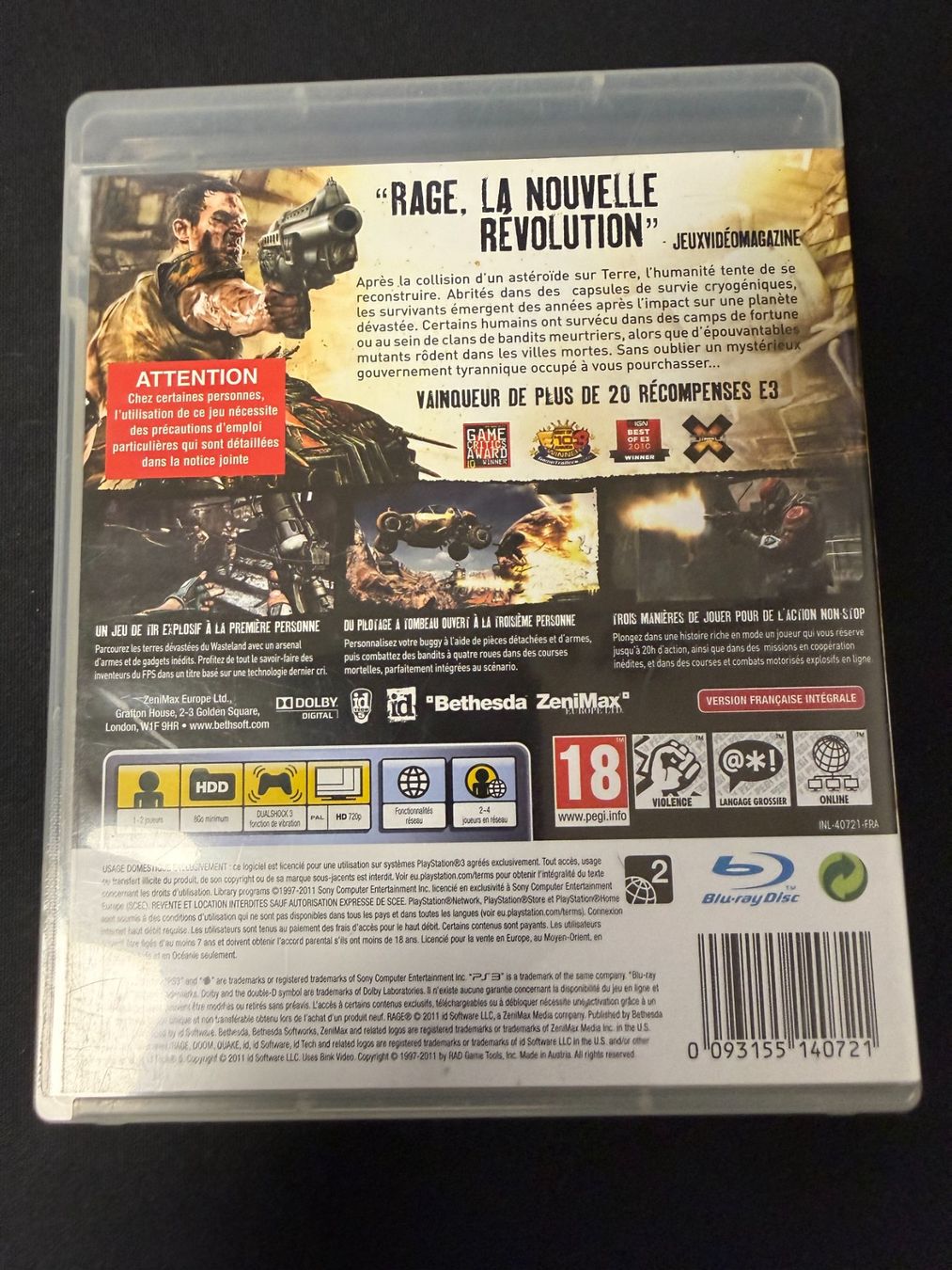 Sony Giochi: Rage - PS3 – Usato da Pont-de-la-Morge venduto da Darfal 2