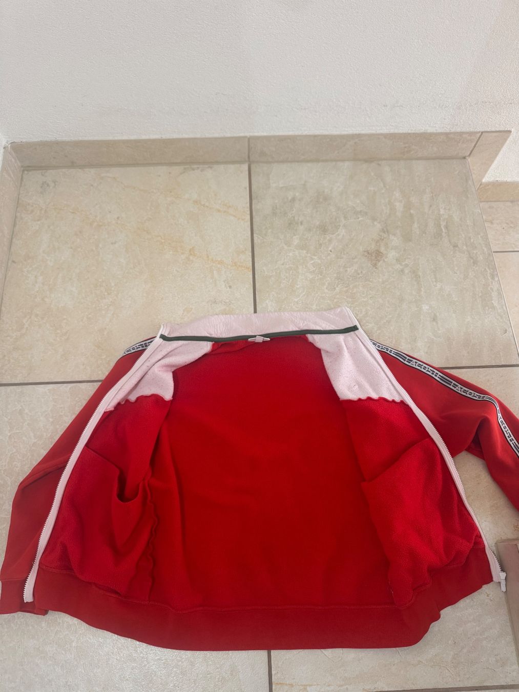 Lacoste Giacche: Veste Lacoste rouge - Taille L – Usato da Châtonnaye venduto da Marco_Mancoca 3