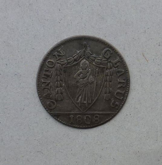 Tutti le monete: Glarus ++ 3 Schilling 1808 – Usato da Walkringen venduto da Casablanca777