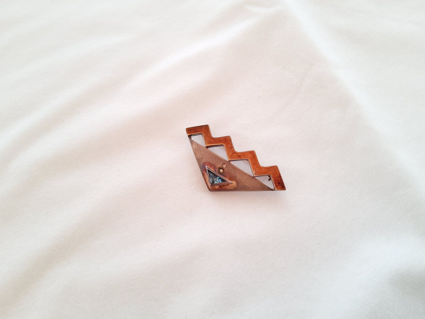 Spille & Fermagli: Broche en argent 925 avec pierre  – Usato da Malleray venduto da Broc-Mo