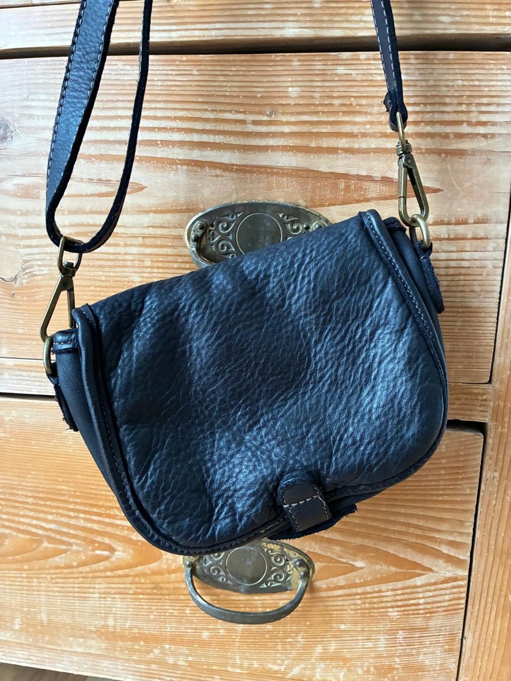 Borse da donna: Süsse Ledertasche schwarz neuwertig – Nuovo (secondo la descrizione) da Brunnen venduto da Dahab71 3