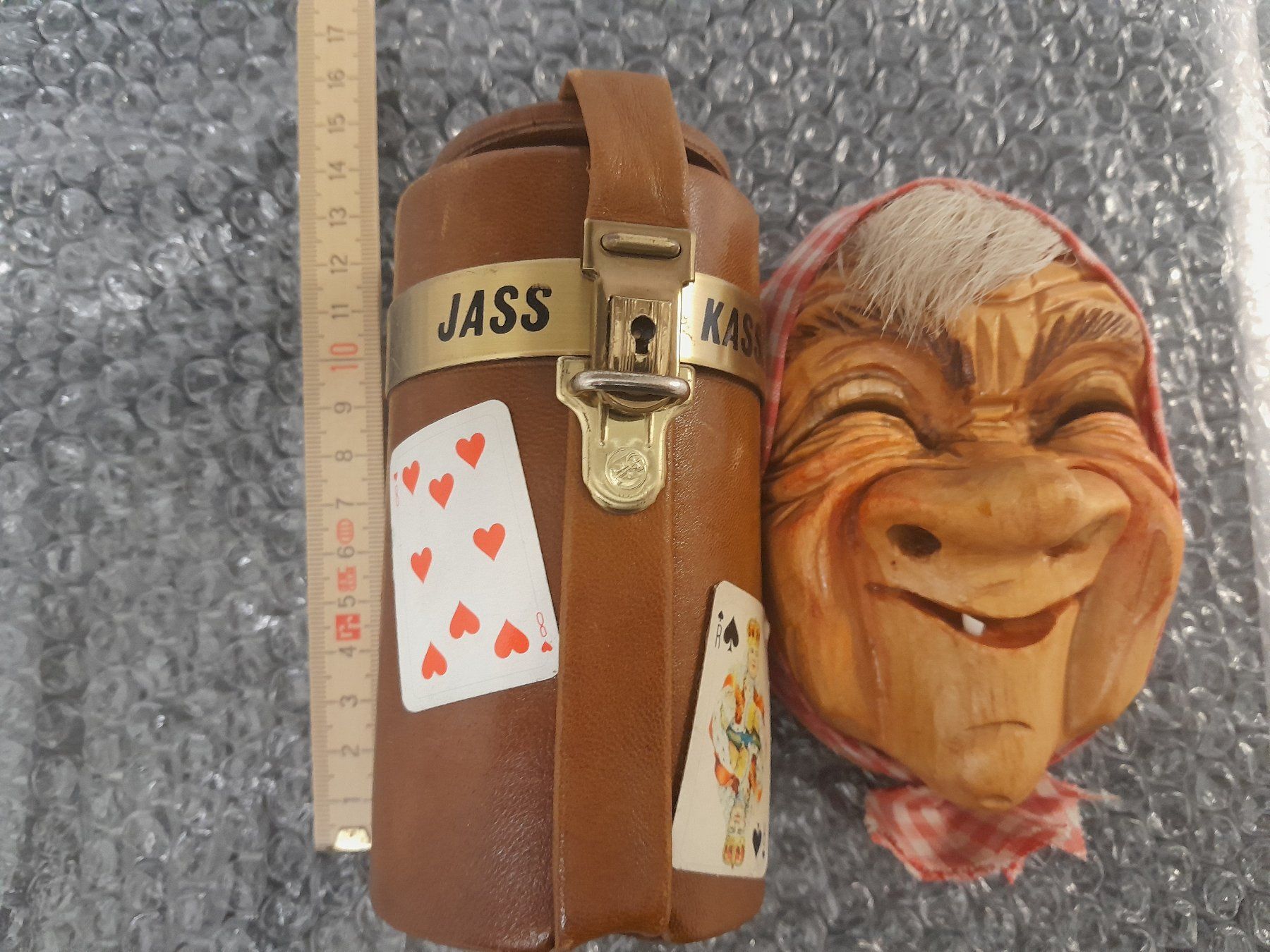 Maschere: Jasskasse und Holzmaske – Usato da Rüti ZH venduto da Alemanni 9