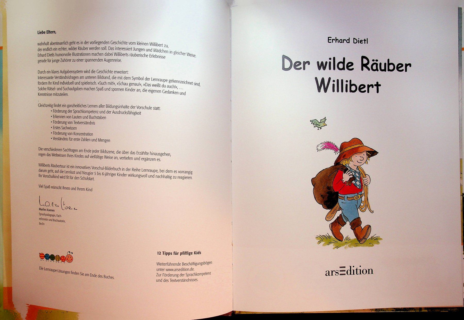 Libri: Erhard Dietl Der wilde Räuber Willibert  / Lernraupe – Usato da Reitnau venduto da Zaomir 2