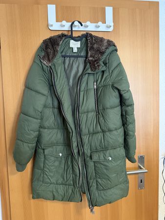 Puffer Jacket Olive Green Size M Good Condition