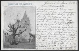 1900 AK CORSIER inkl. Stempel CORSIER LES MONT top ab 1.-