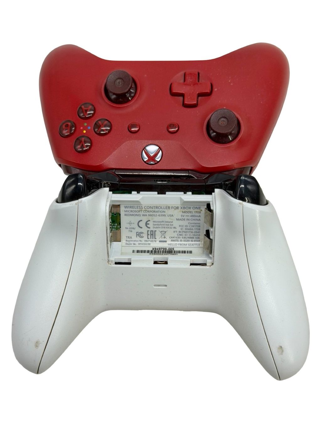 Microsoft Controller: 2x Manettes Xbox One - Rouge et Blanche – Usato da Morges venduto da Novantica 6