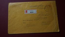 Brief mit Stempel Kantonalkasse Schwyz und Briefmarke
