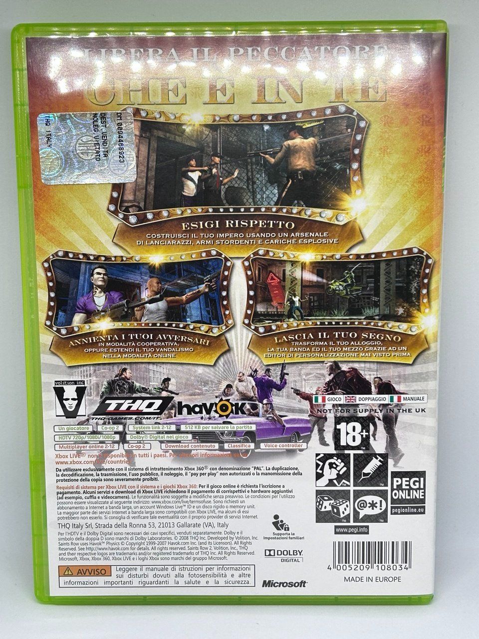 Microsoft Giochi: Saints Row 2 per la console Xbox 360 – Usato da Giubiasco venduto da LorisVale 1