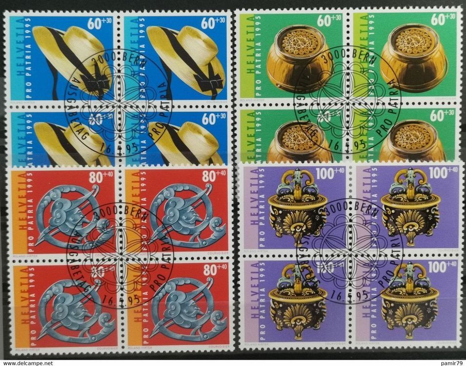 Tutti i francobolli: PPB1995 - Pro Patria 1995 B4 obl. – Usato da Trélex venduto da Phil_Albert