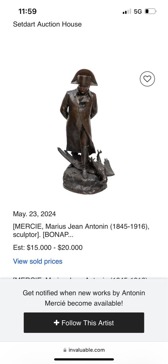 Sculture & Statue: napoleon von antonin mercié – Usato da Lohn-Ammannsegg venduto da Maledi 3