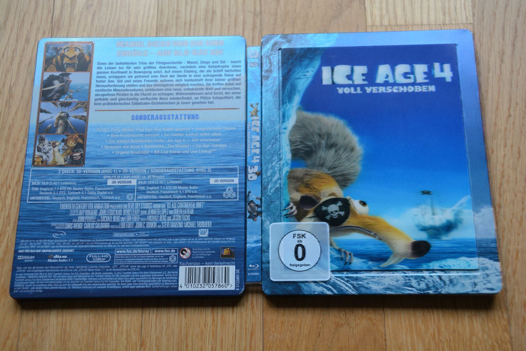 Alle DVDs: Top: Blu Ray 3D - Ice Age 4 3D Steelbook – Neu (gemäss Beschreibung) aus Biel/Bienne von Secondhand_Shop 1
