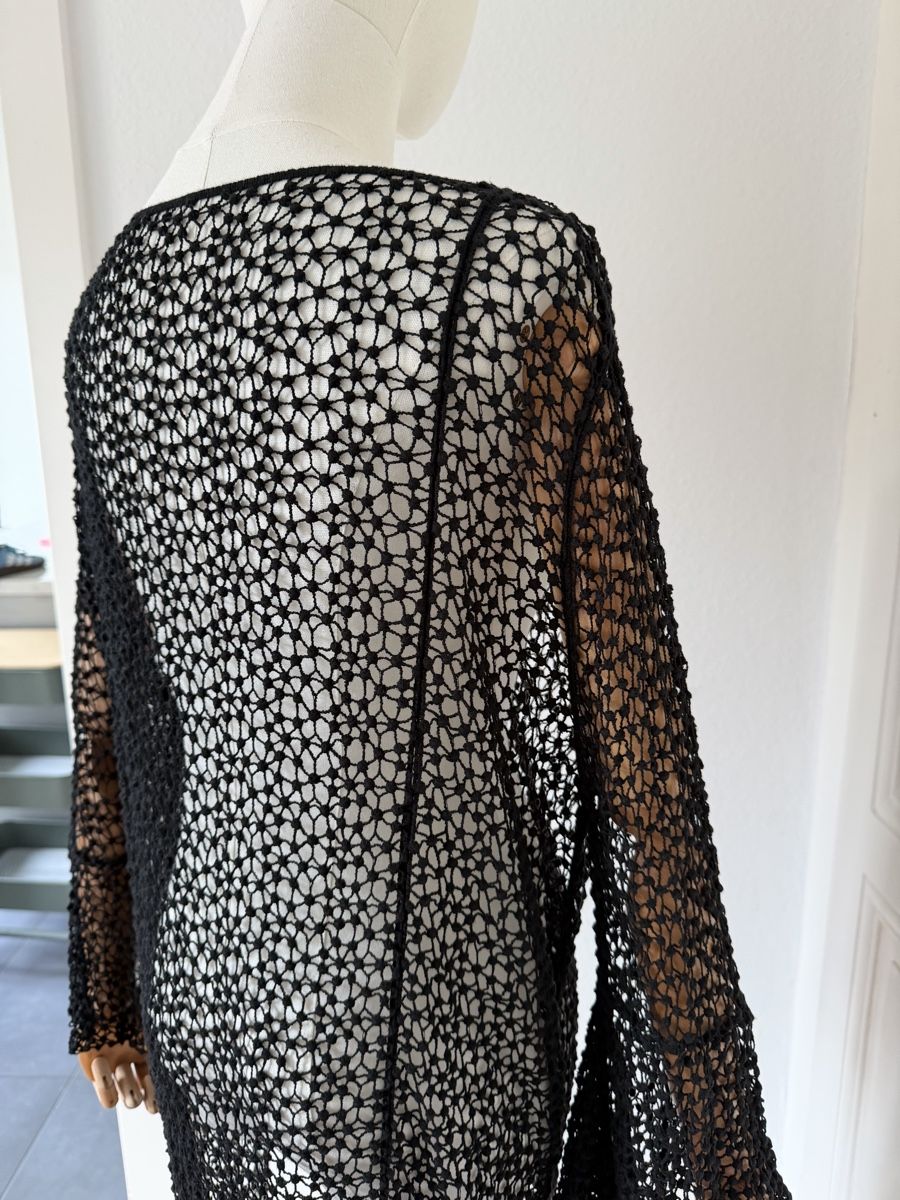Tuniche: Black Crochet cover up - Perfect for Summer – Usato da Genève venduto da nba_l98n 6